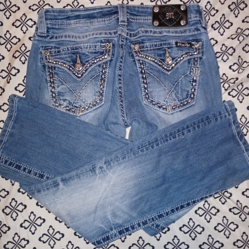 Miss Me Signature Rise Boot Cut Jeans